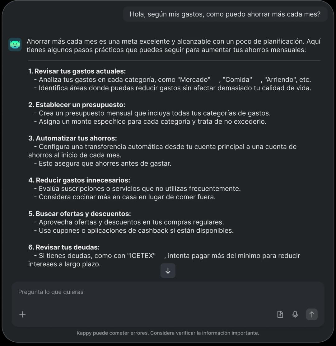 Kappy chat window